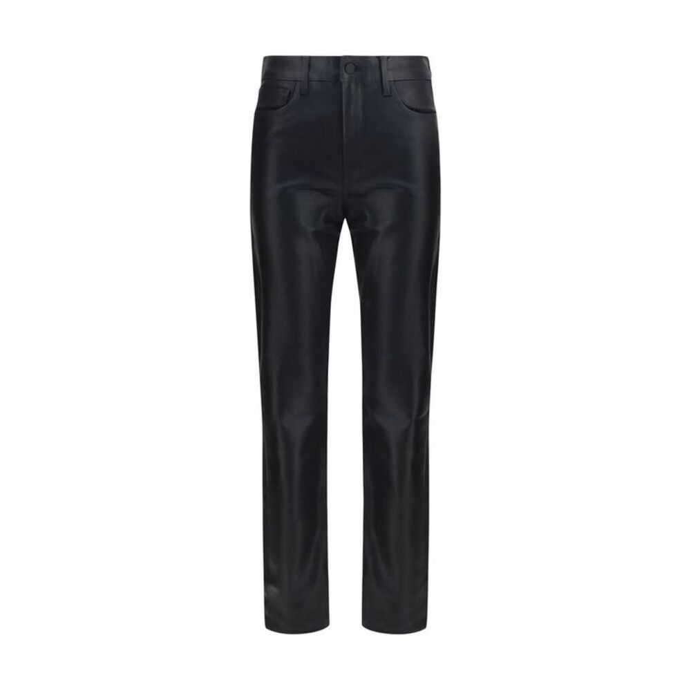 L'Agence Black Leather Women's Pants - Picture 1 of 3